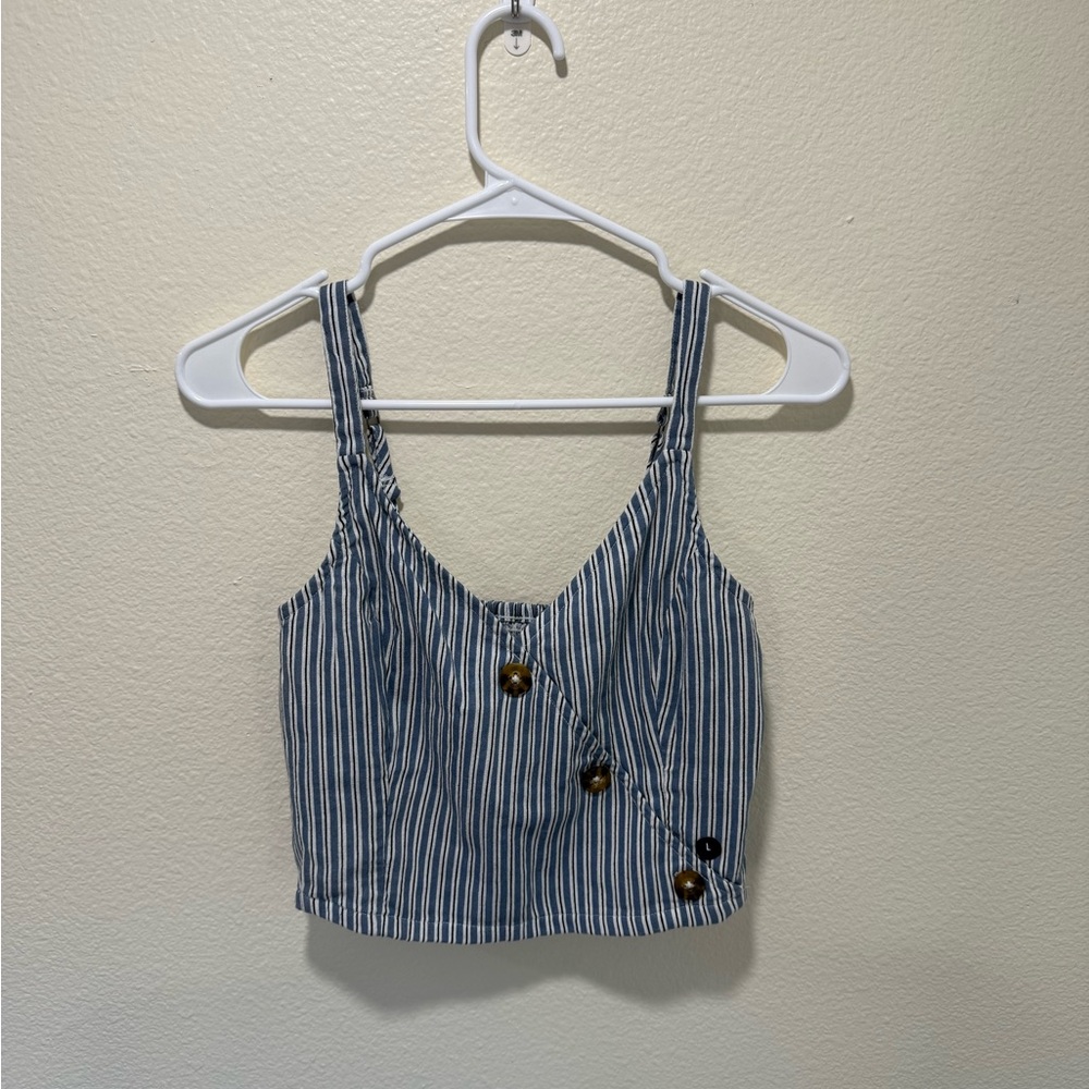 Blue Striped Women's Top